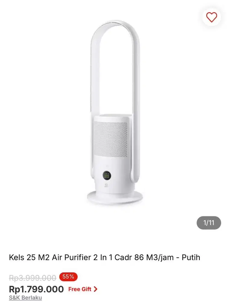Air Purifier Kels 2 in 1 bisa cicilan syarat ktp