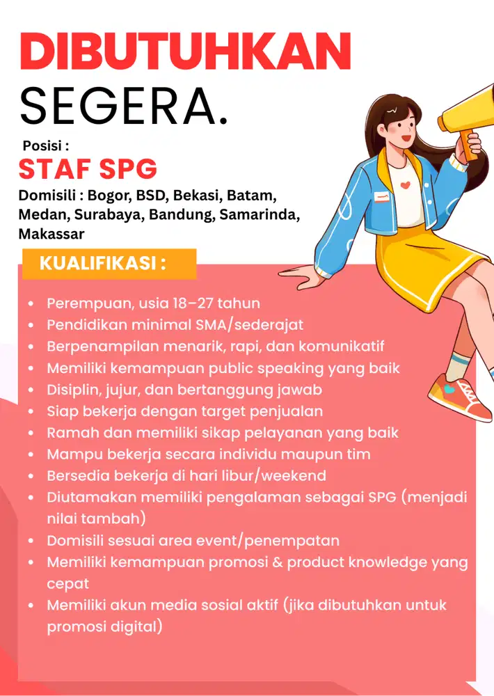 Beauty Advisor (SPG)