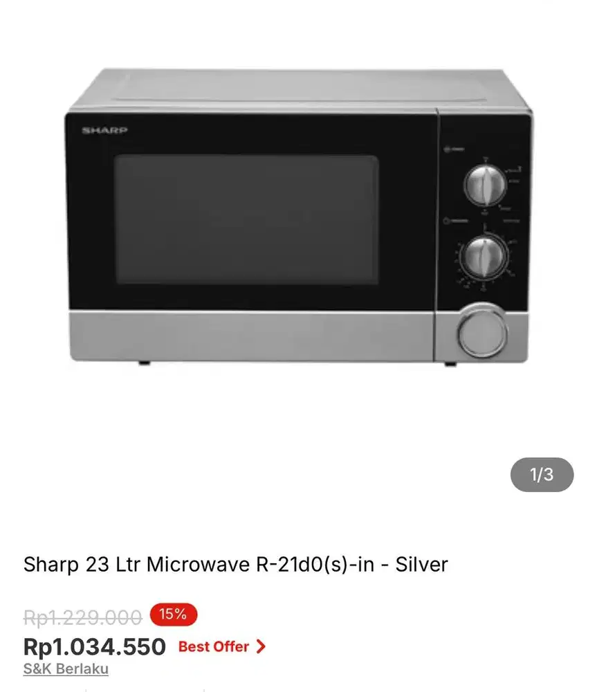Sharp Oven 23Ltr bisa cicilan syarat ktp