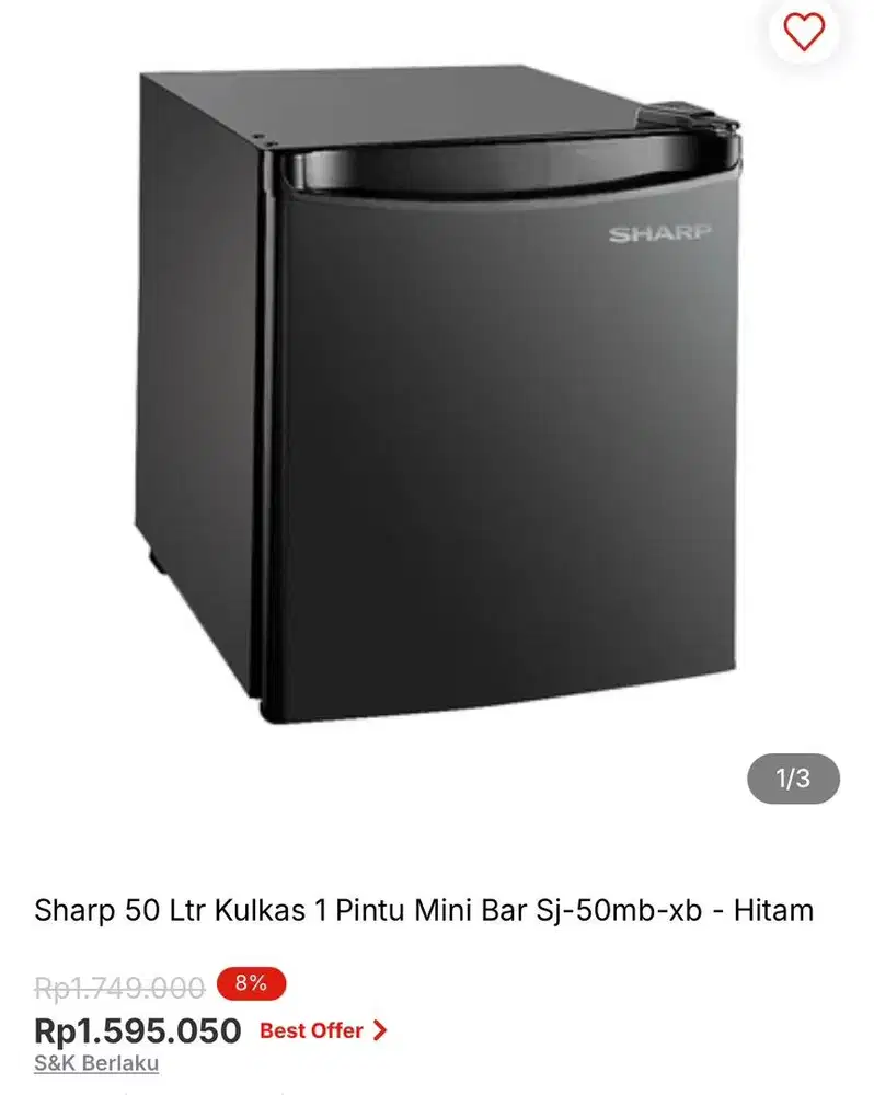 Sharp kulkas mini bisa cicilan syarat ktp