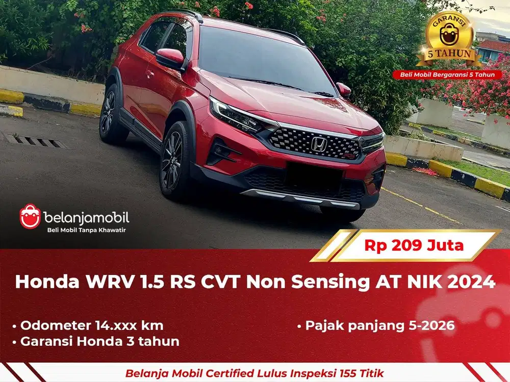 [ GARANSI 5TH ] Honda WR-V WRV WR V 1.5 RS CVT Non Sensing 2024 2025