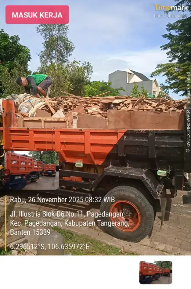 Jasa buang puing dan angkut sampah