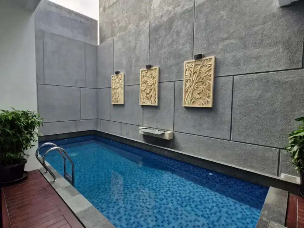 Swimming Pool!! Rumah BSD The Avani 2 Lantai Luas 234m2 Hoek