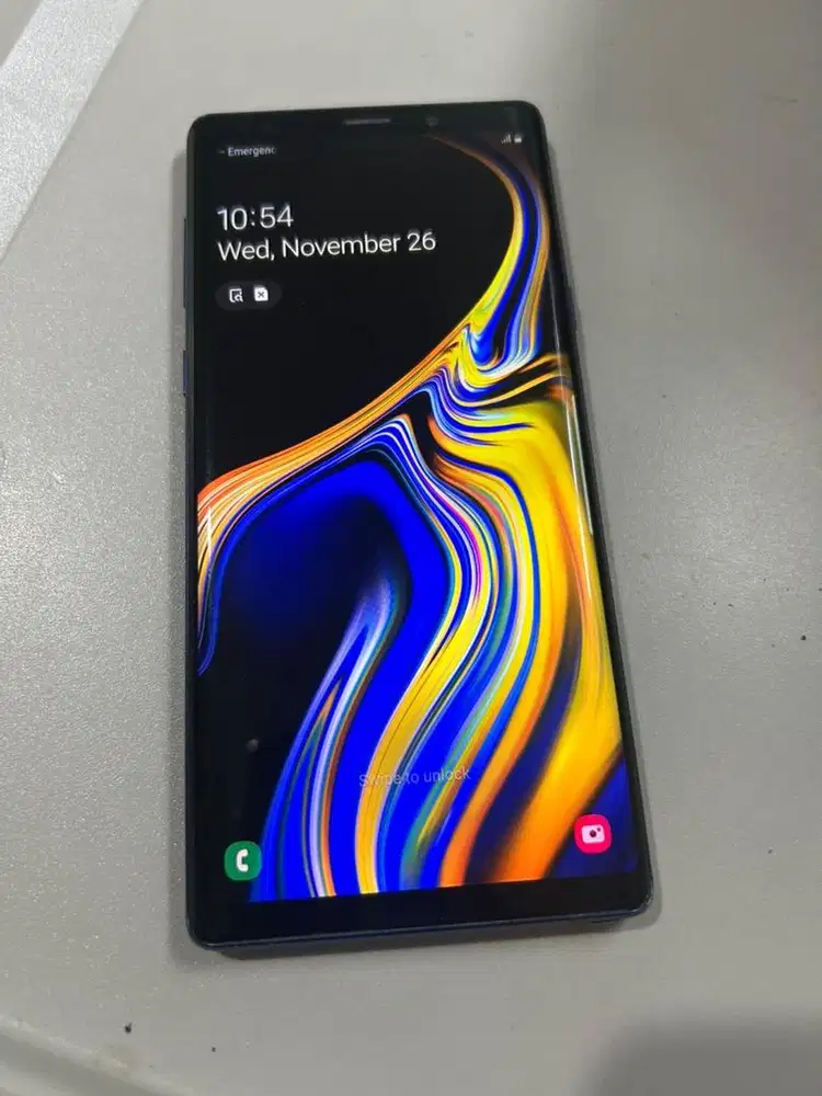 Galaxy Note 9 ram 6/128gb mulus segel unit only single sim ex inter