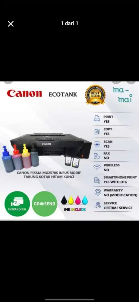 Printer Bekas Minus di Catridge ajaa