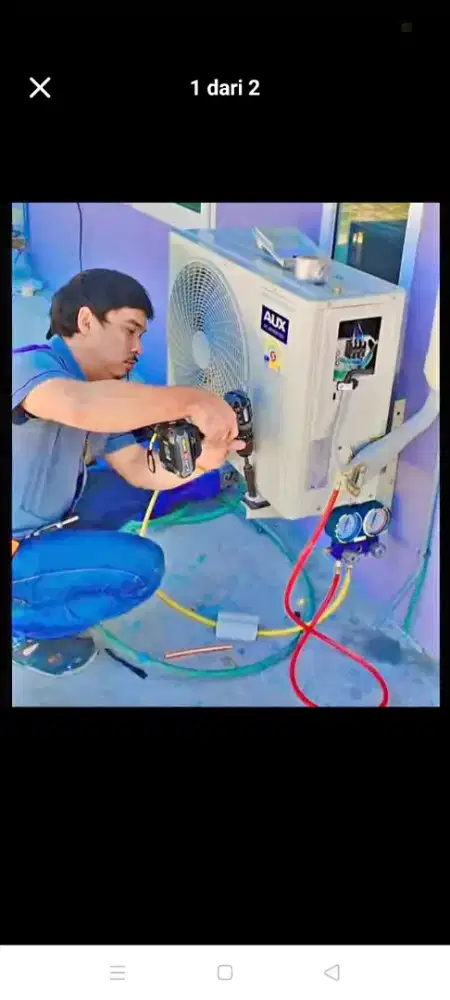 Jasa servis AC kulkas mesin cuci kompa air dll bergaransi