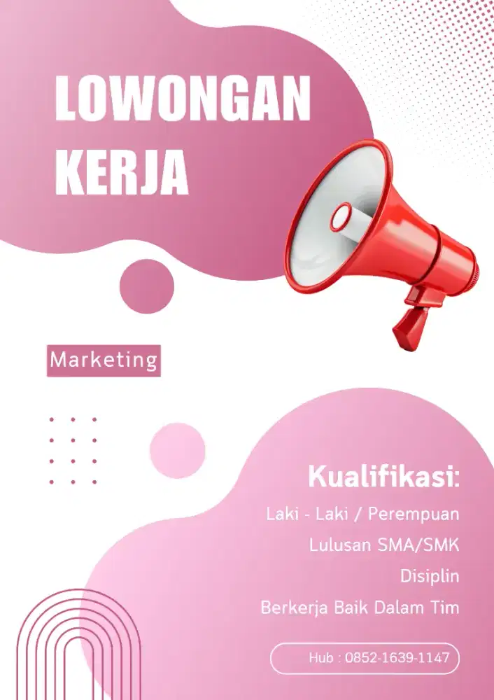 LOWONGAN KERJA - MARKETING