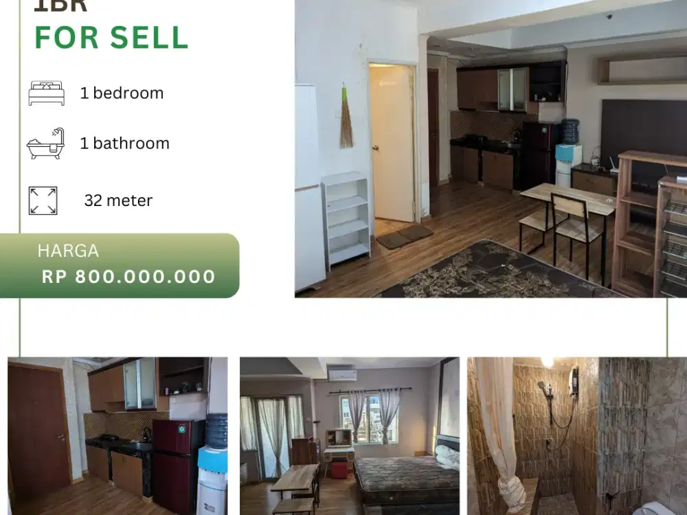 Dijual Apartement Sudirman Park 1BR Full Furnished Low Floor