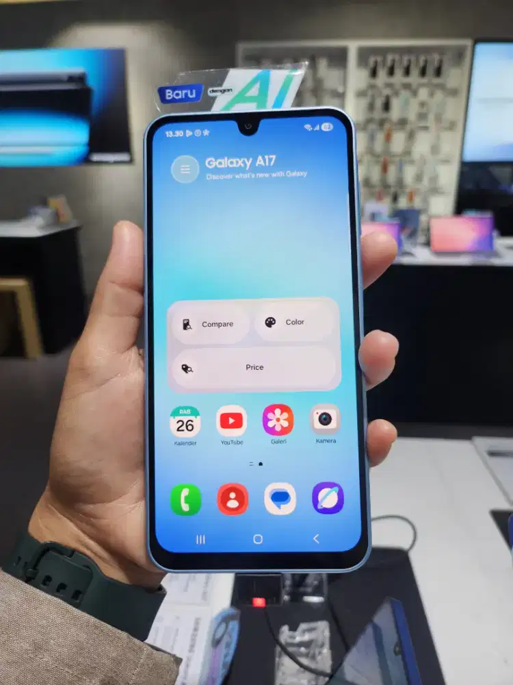 Samsung A17 sudah Nfc dan kamera 0,5