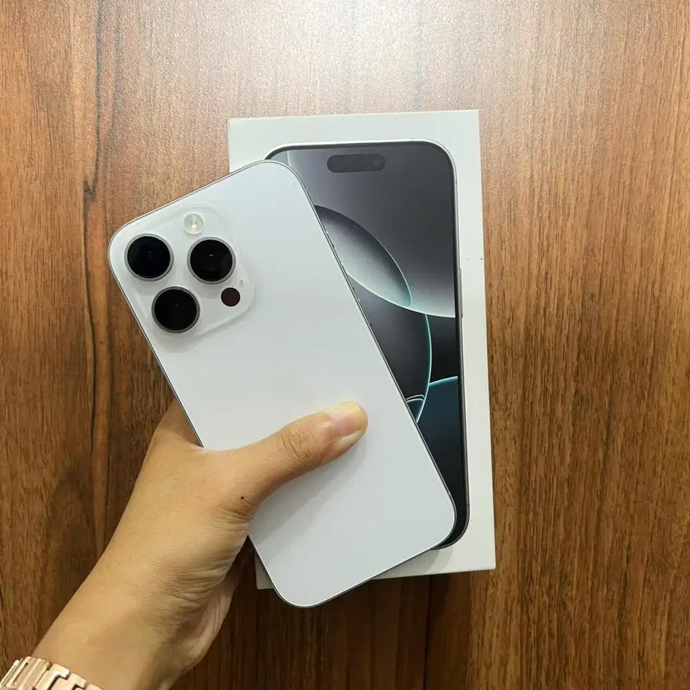 IPHONE 16 PRO 128GB WHITE TITANIUM - GARANSI RESMI