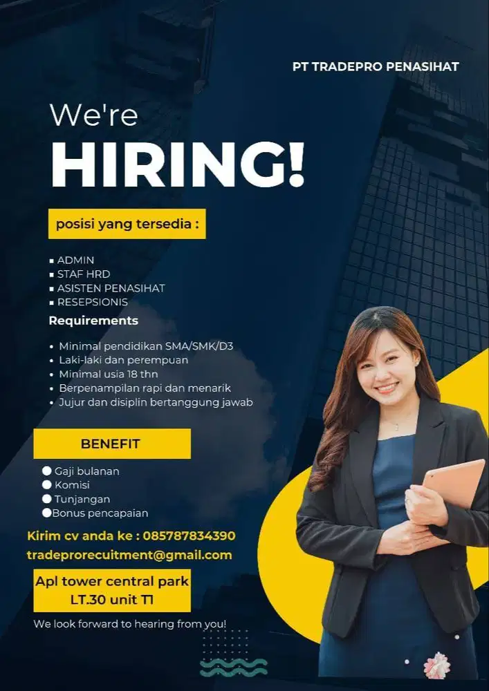 Dicari : Admin dan penasihat