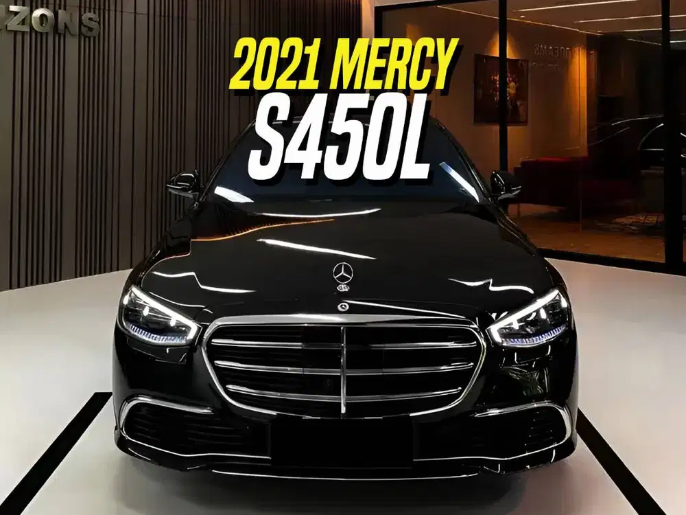 Mercedes Benz S450 L Exclusive 2022 NIK 2021 CBU Black Hitam Mercy