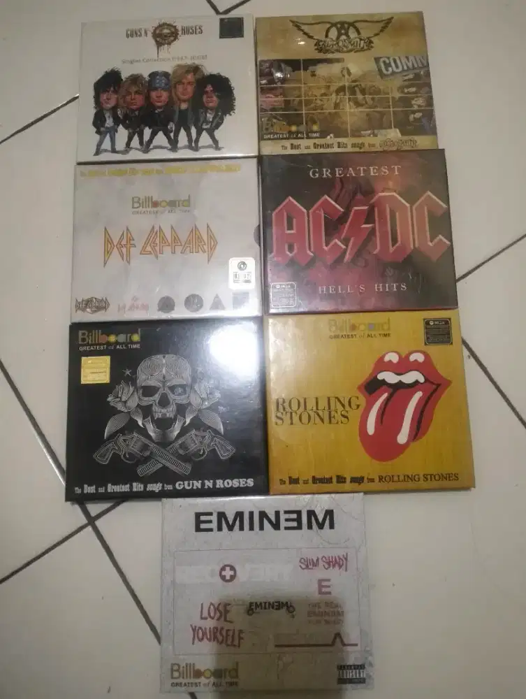 CD original GNR,Aerosmith,AC DC dll