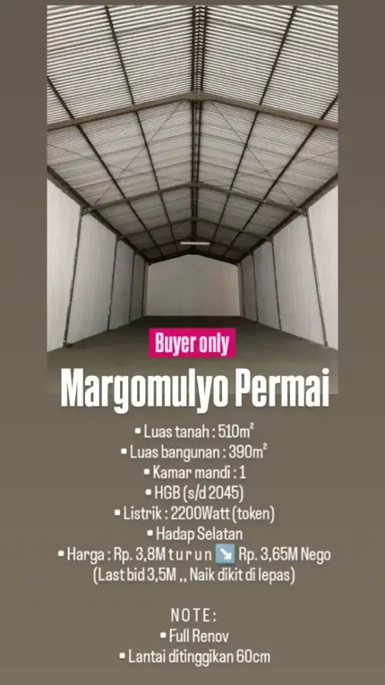 Margomulyo Permai. Sudah renovasi. Siap huni. Deket tol. SBY barat