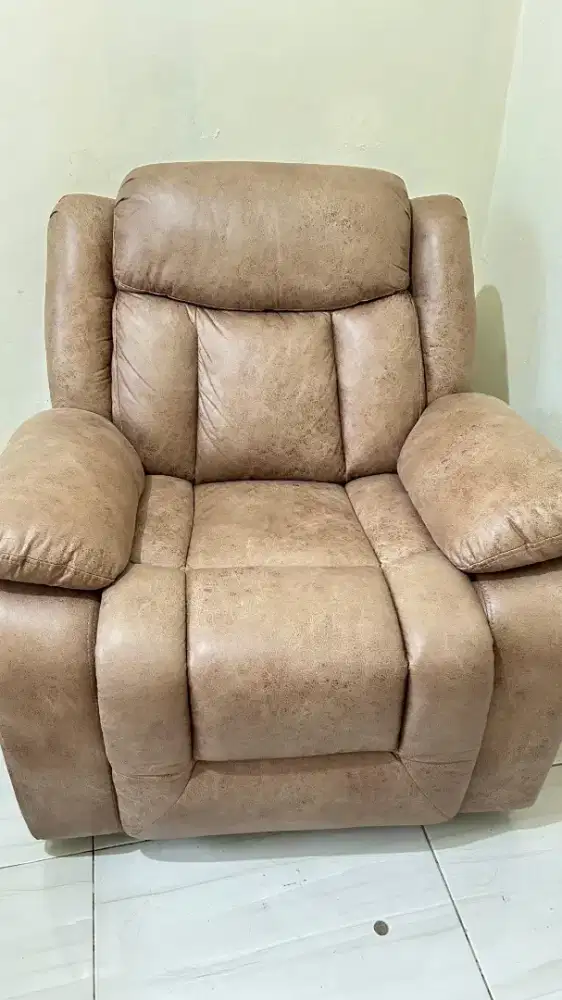 Kursi Sofa recliner + rocking (goyang)