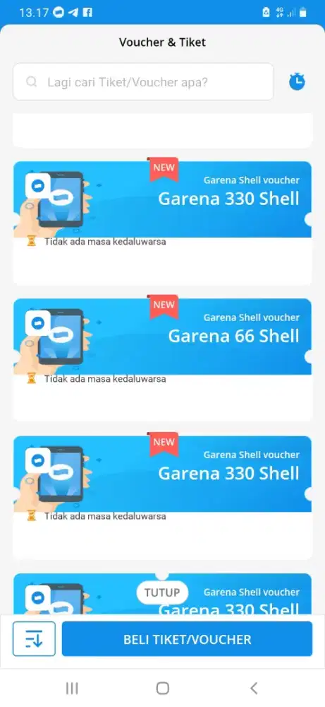Jual garrena shells