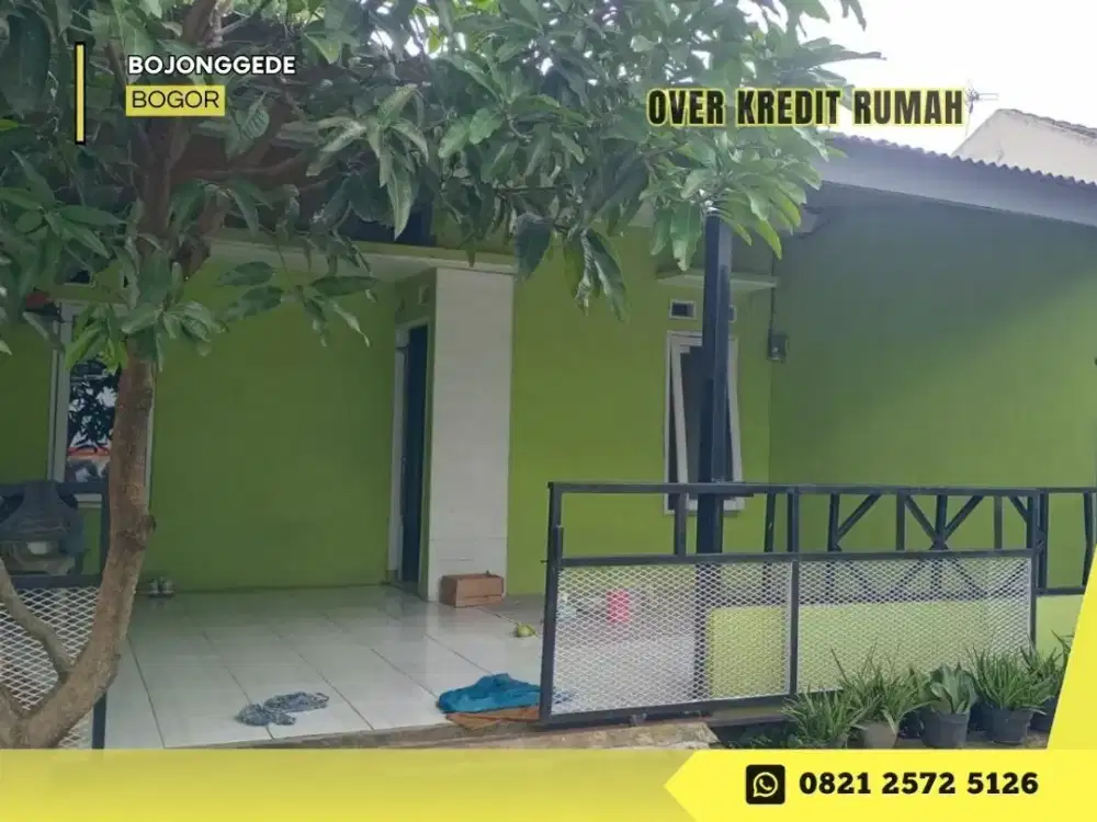 Jual Over Kredit Rumah 69JT dkt Stasiun di Bojonggede Bogor
