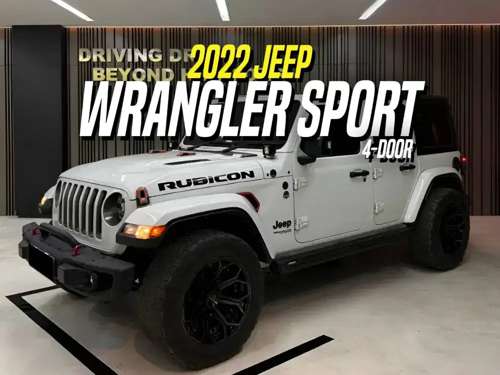 Jeep Wrangler Sport JL 2.0 2022 NIK 2020 4-Door White on Black Putih