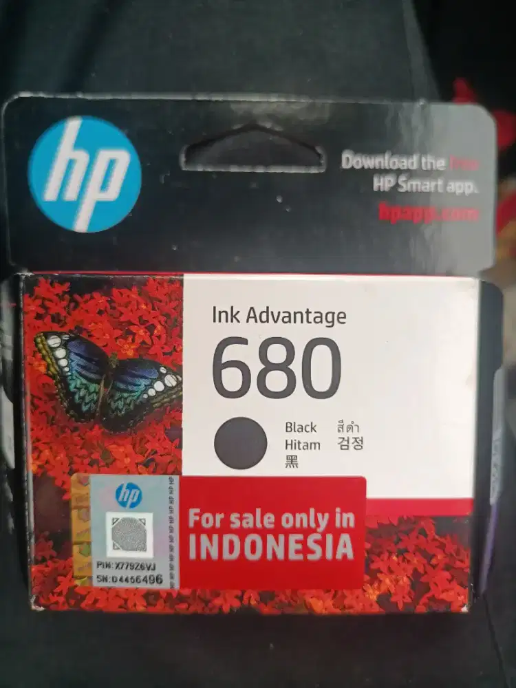 Tinta HP 680 Black & Tricolour Original