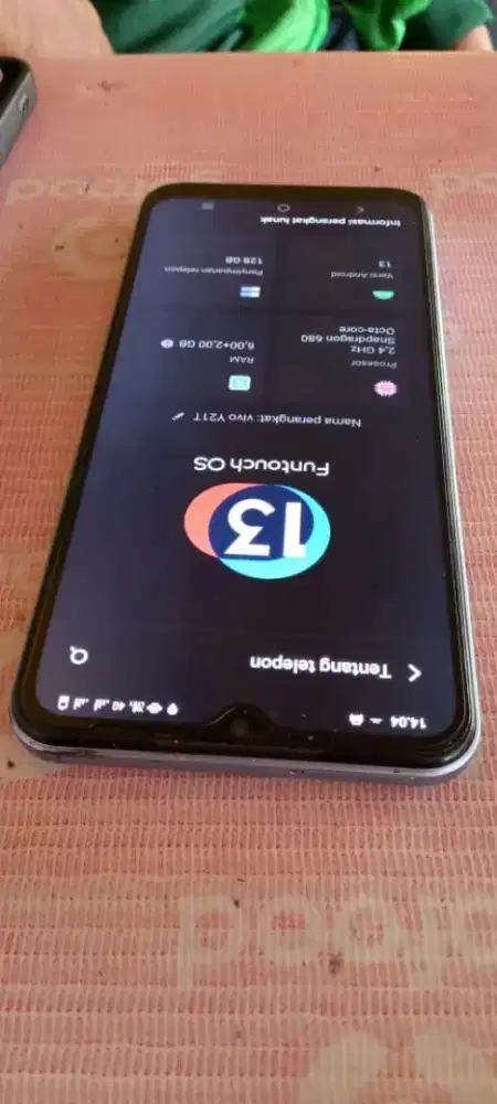 JUAL VIVO Y21T RAM 6+2/128