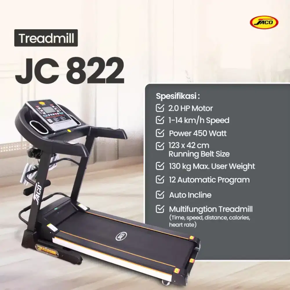 Cicilan treadmill jaco bunga mulai 0%