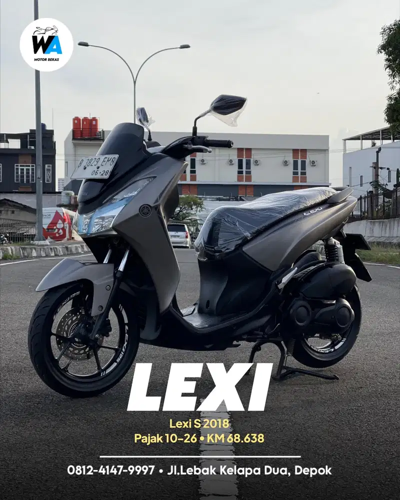 Cash/Kredit Yamaha Lexi S 2018 DP 500 Ribu