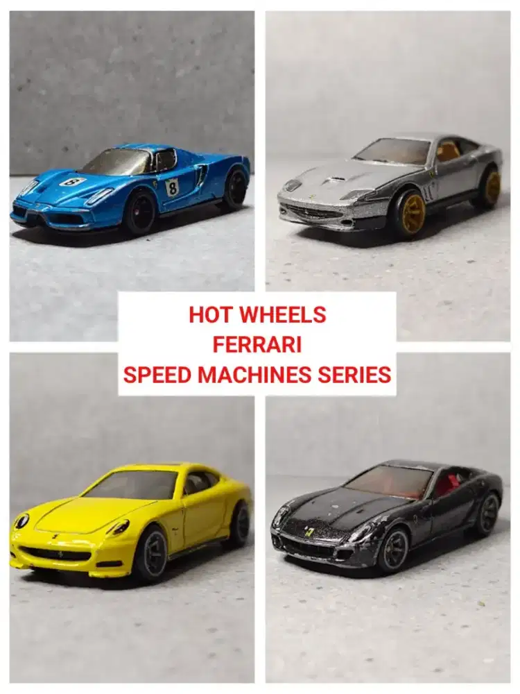 Hot Wheels Ferrari Speed Machines 2010 Diecast Loose Rare Mainan Anak