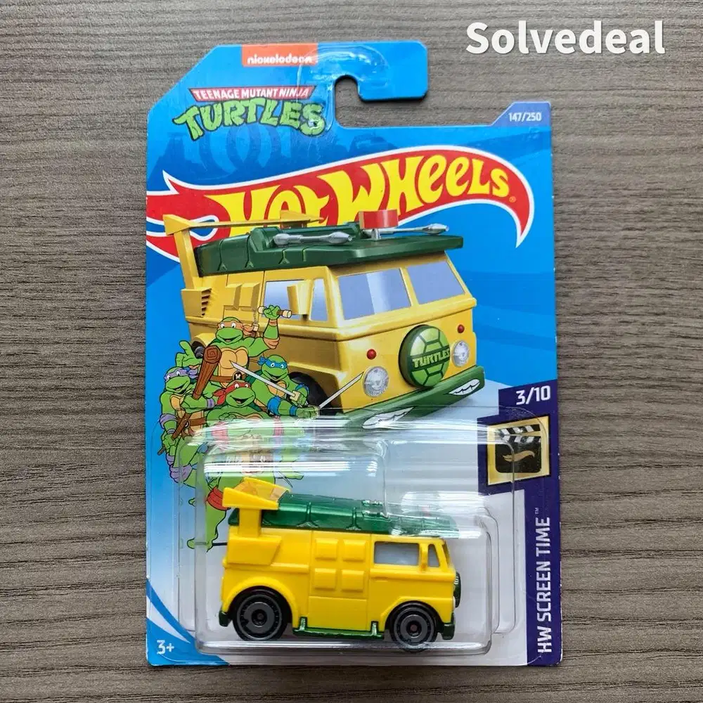 Hot Wheels Teenage Mutant Ninja Turtles Party Wagon 2020 Kuning – Baru