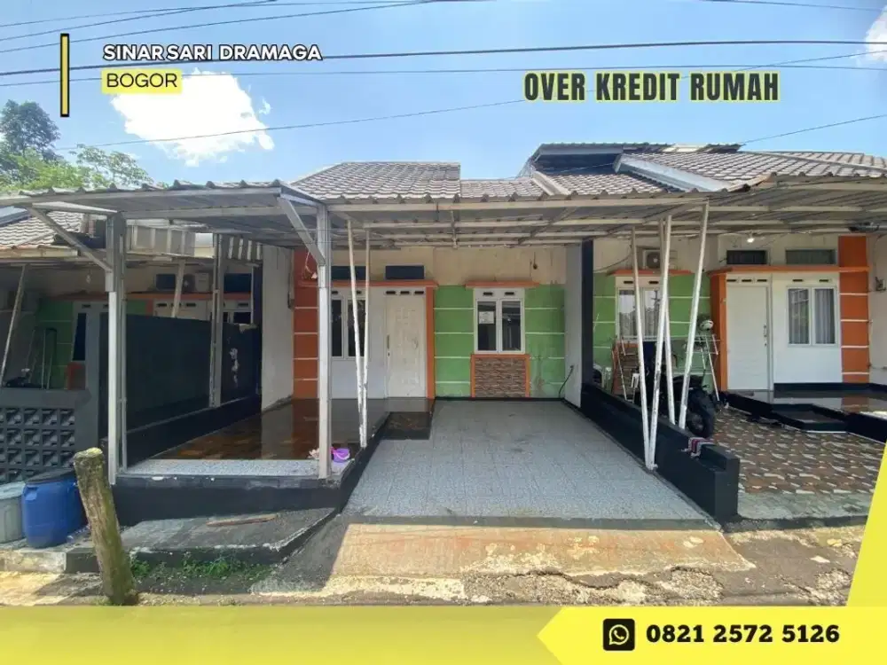 Jual Over Kredit Rmh 69JT dkt IPB di San Dramaga Village Bogor