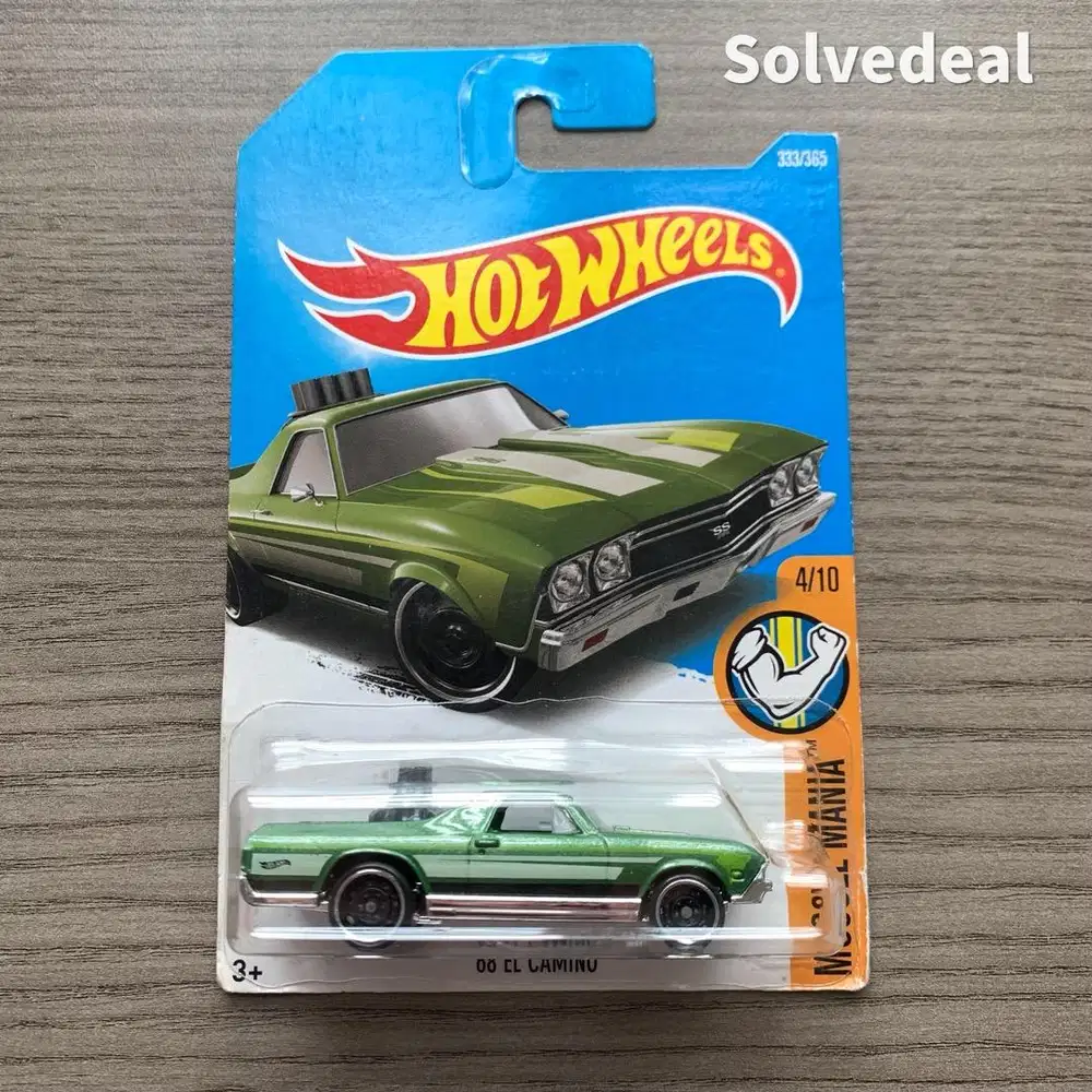 Hot Wheels 68 El Camino 2017 Hijau – Baru