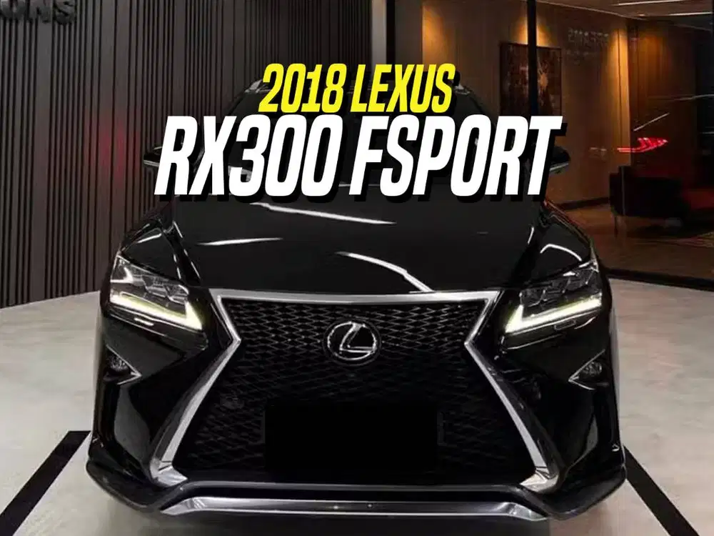 Lexus RX300 F Sport 2018 Black on Red Hitam RX 300 FSport