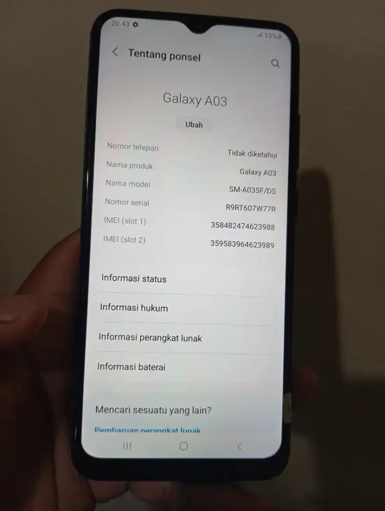 Samsung A03 4/64 batangan