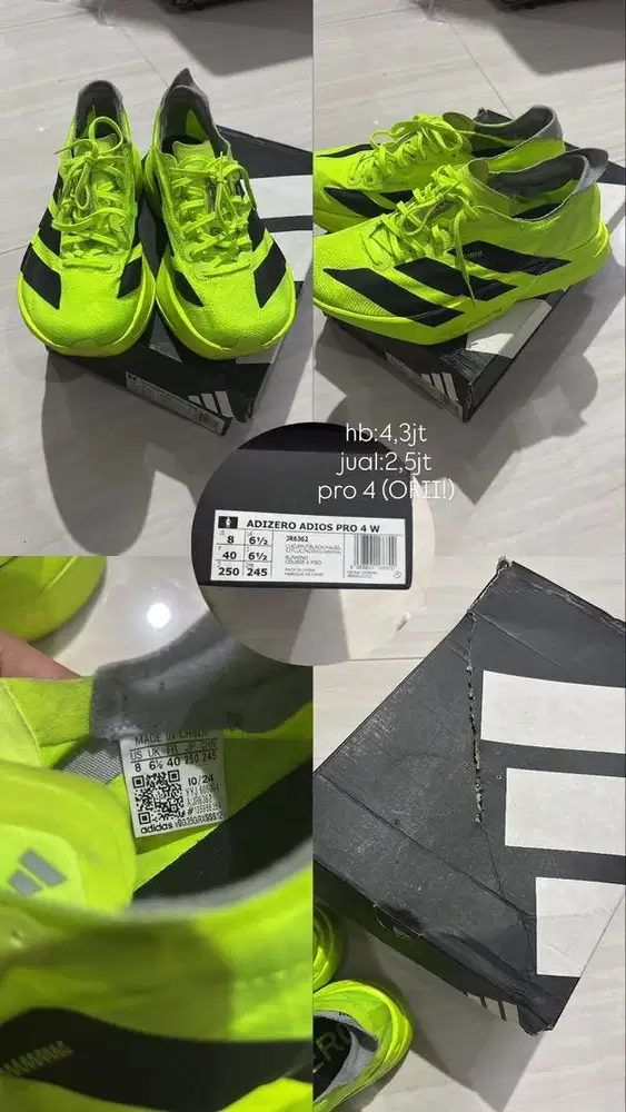 Jual cepat sepatu Running Pro 4