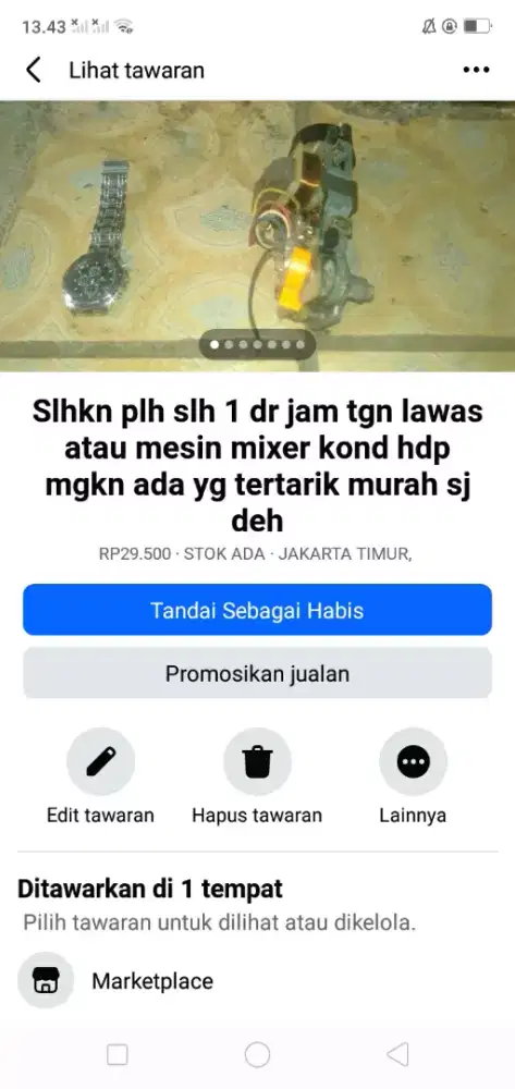 Slhkn plh slh 1 dr jam tgn berkualitas atau sblh nya kond hdp murah sj