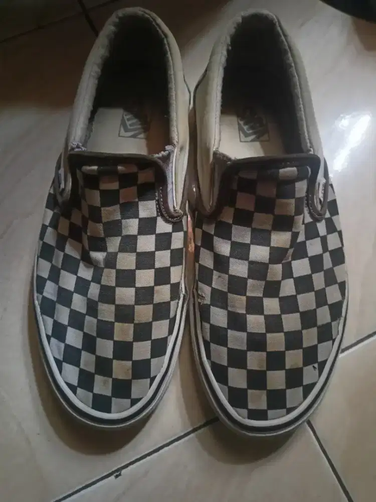 Sepatu Vans Slip on Checkboard Second Branded ORIGINAL