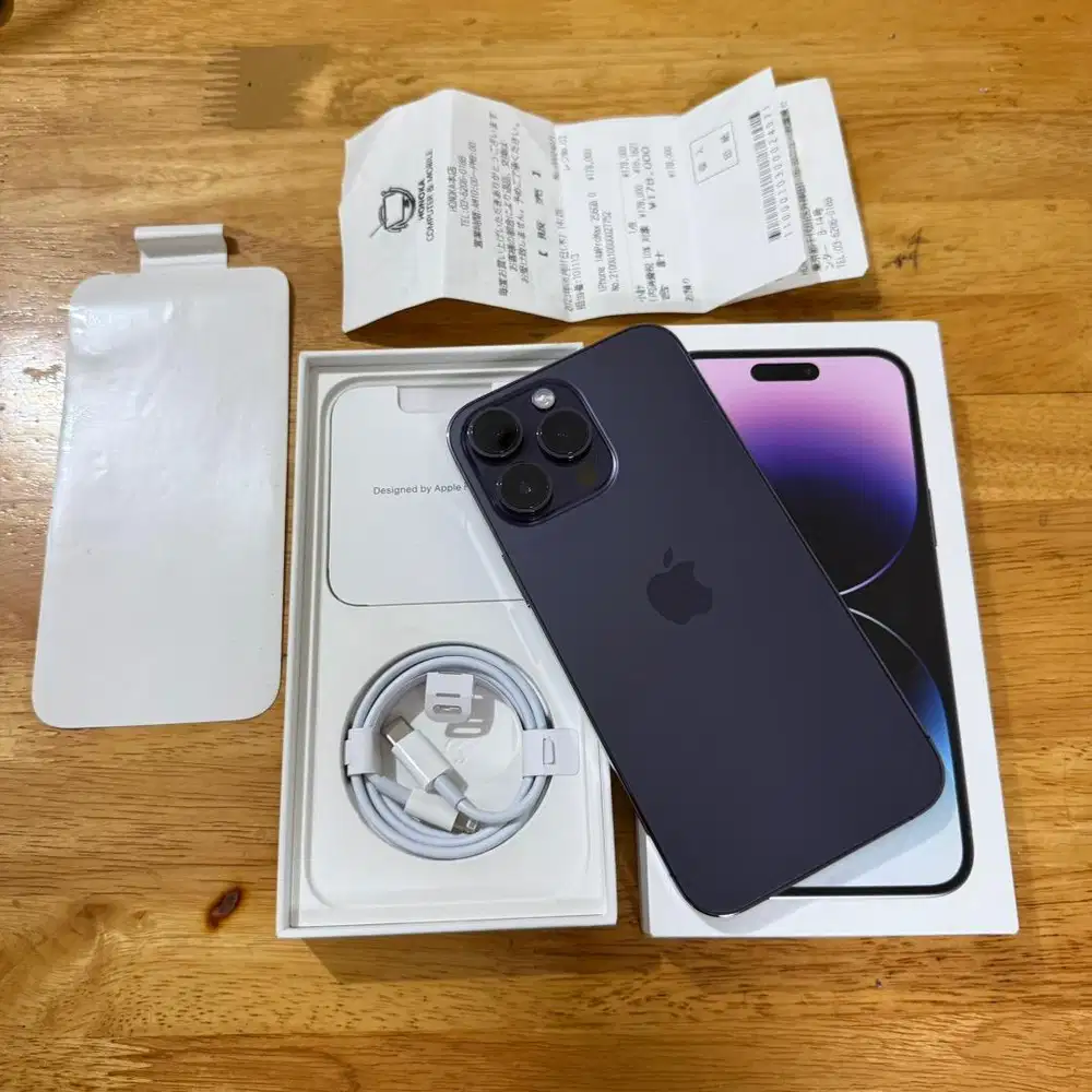 iPhone 14 Pro Max 256GB Purple Resmi Bea Cukai Kotak Original Ada Bon