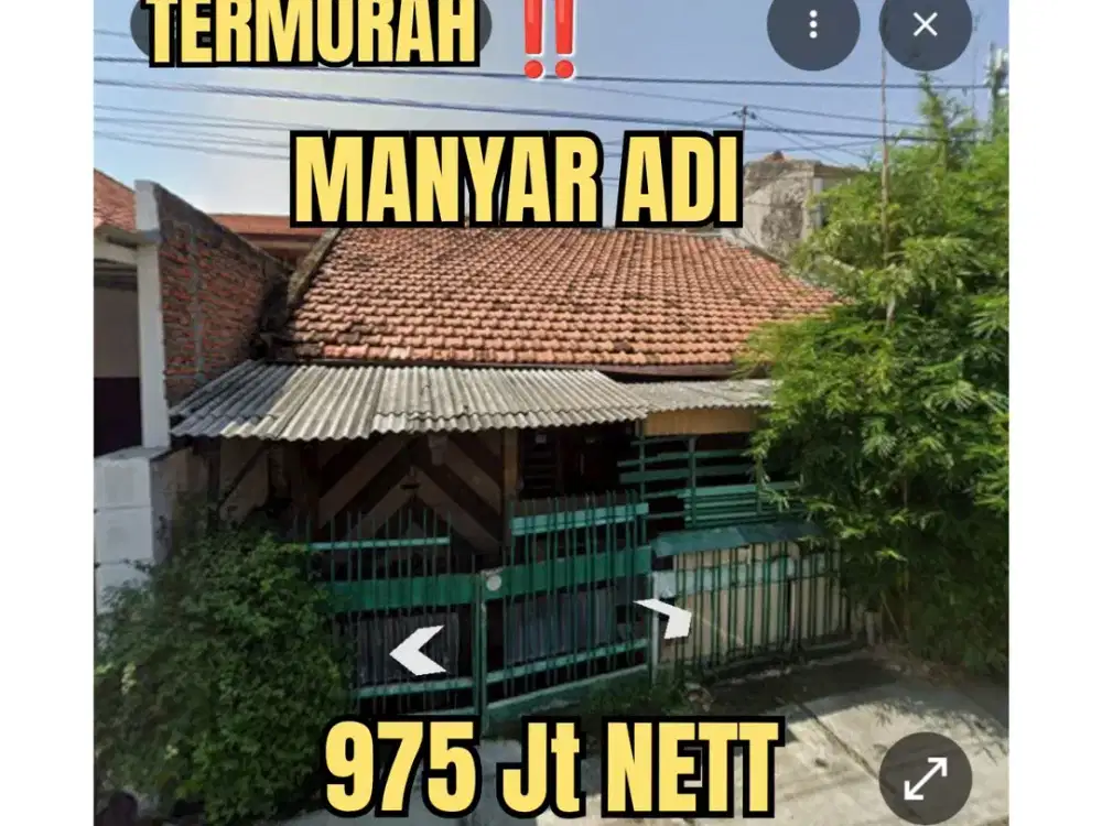 ‼️PALING MURAAAH 6,5 Jt/M2‼️ RUMAH HITUNG TANAH MANYAR ADI GUBENG KERTAJAYA. DEKAT MUHAMMADIYAH PUCANG, KAMPUS UNAIR, Dsb