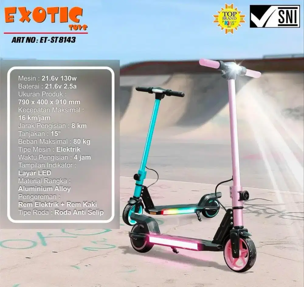 Schooter listrik exotic