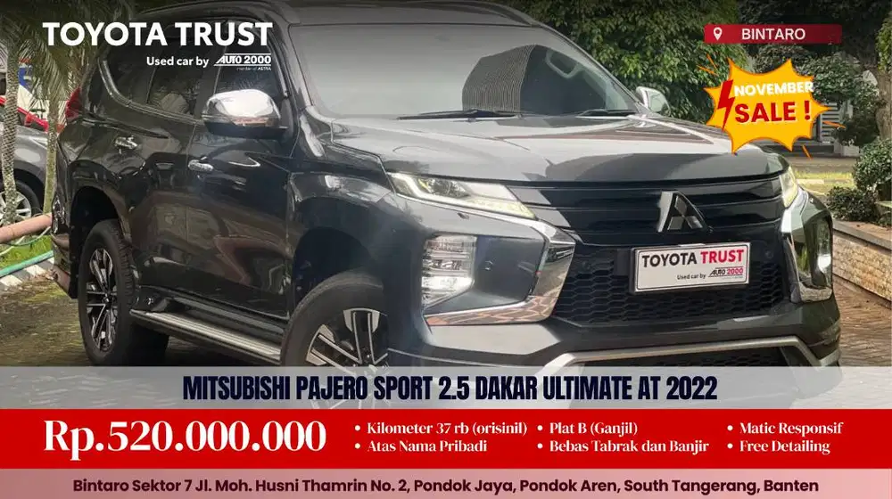 MITSUBISHI PAJERO SPORT 2.5 DAKAR ULTIMATE AT 2022