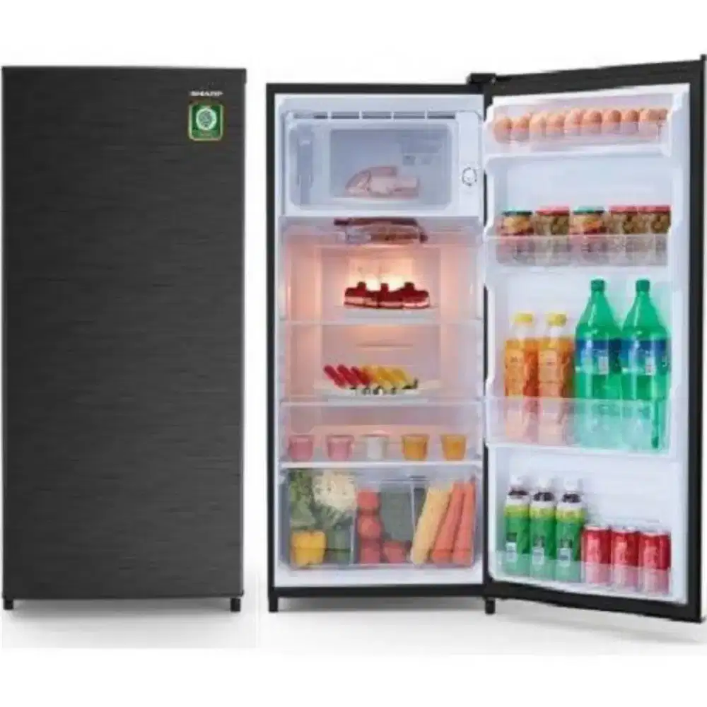 Bisa Cicilan.Sharp Kulkas 1Pintu SJ-N182N-HS 166L