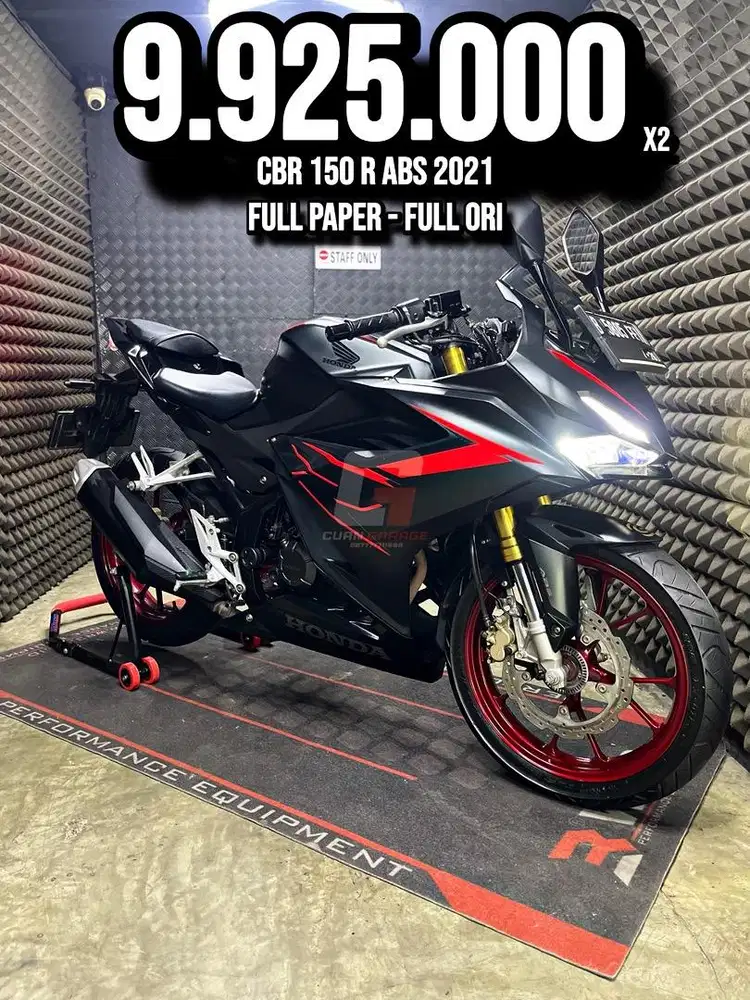 CBR 150 R OR CBR 150R ABS 2021 FULL ORIGINAL LOW KM PAJAK ON RAWATAN