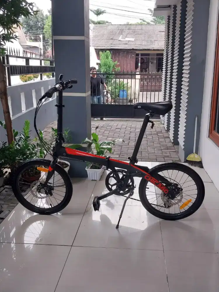 Sepeda lipat dahon ,8 speet