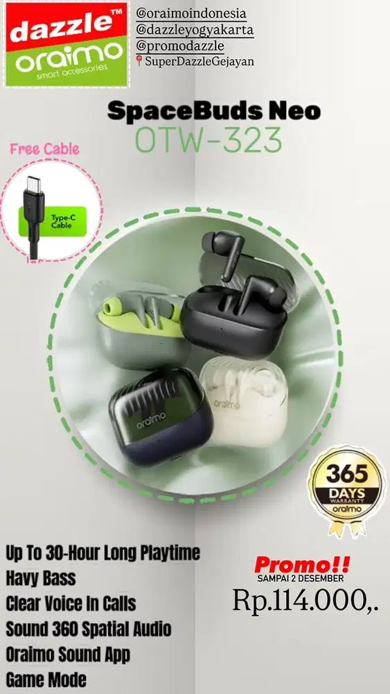 TWS Oraimo Spacebuds Neo OTW-323