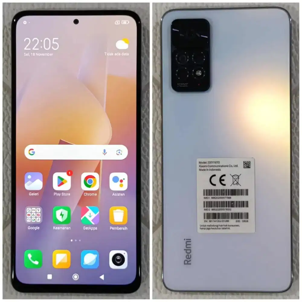 XIAOMI REDMI NOTE 11 PRO RAM 8/128 FULLSET SUPER MULUS NO MINUS