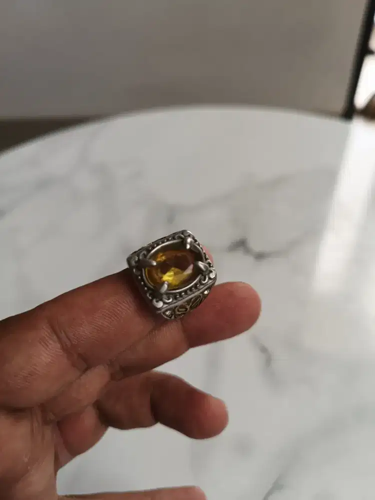 Cincin Permata Yellow Sapphire