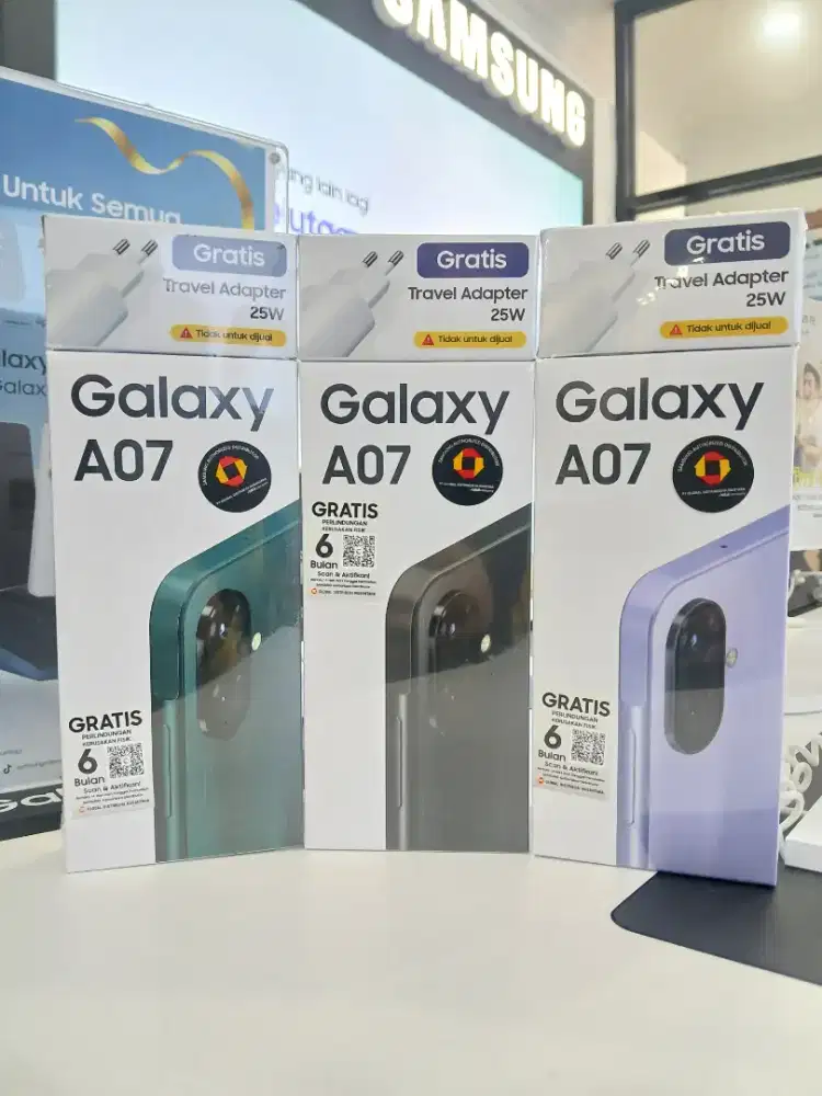 Samsung A07 4/64 4/128 Garansi resmi 1 tahun free case