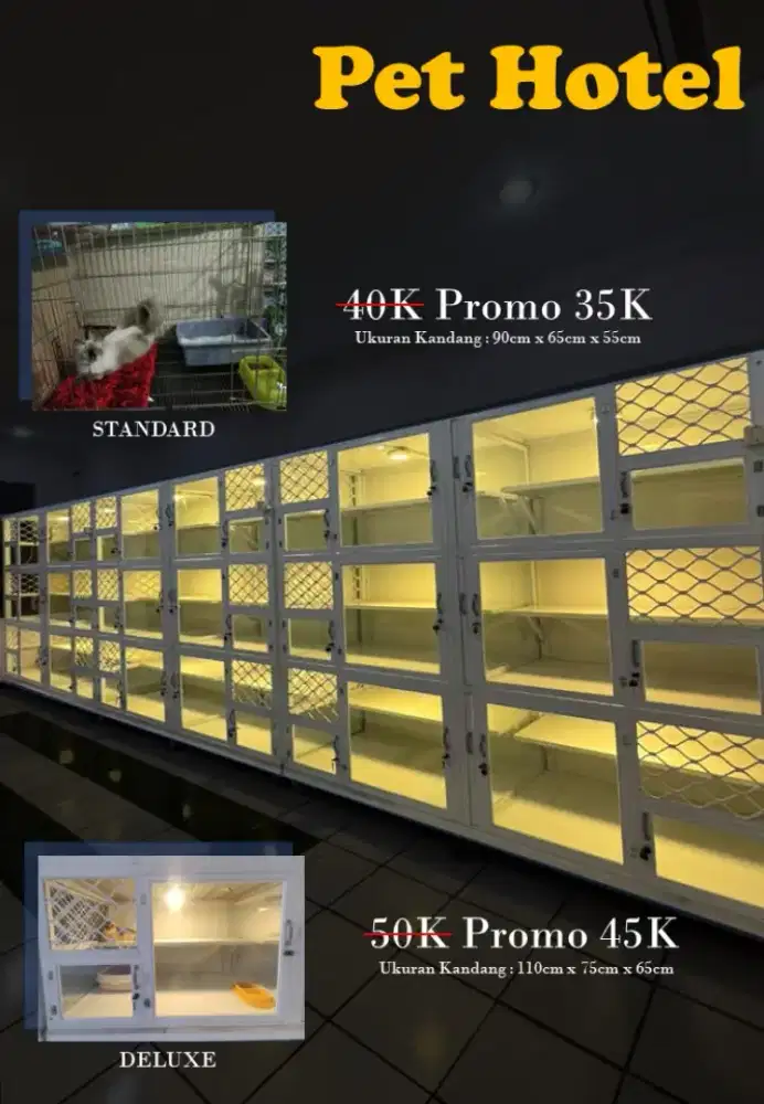 Pets hotel super nyaman untuk anabul