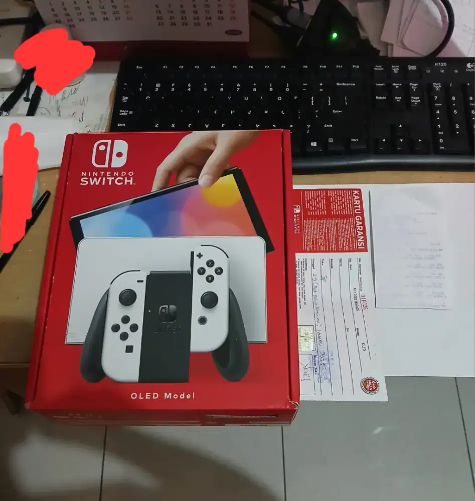 nintendo switch oled grnsi 1 tahun