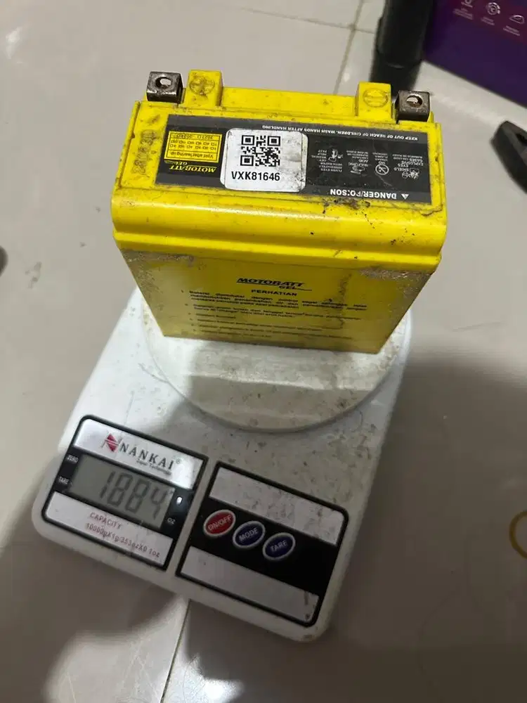 Aki Motobatt 12V 6Ah motor 150cc kebawah