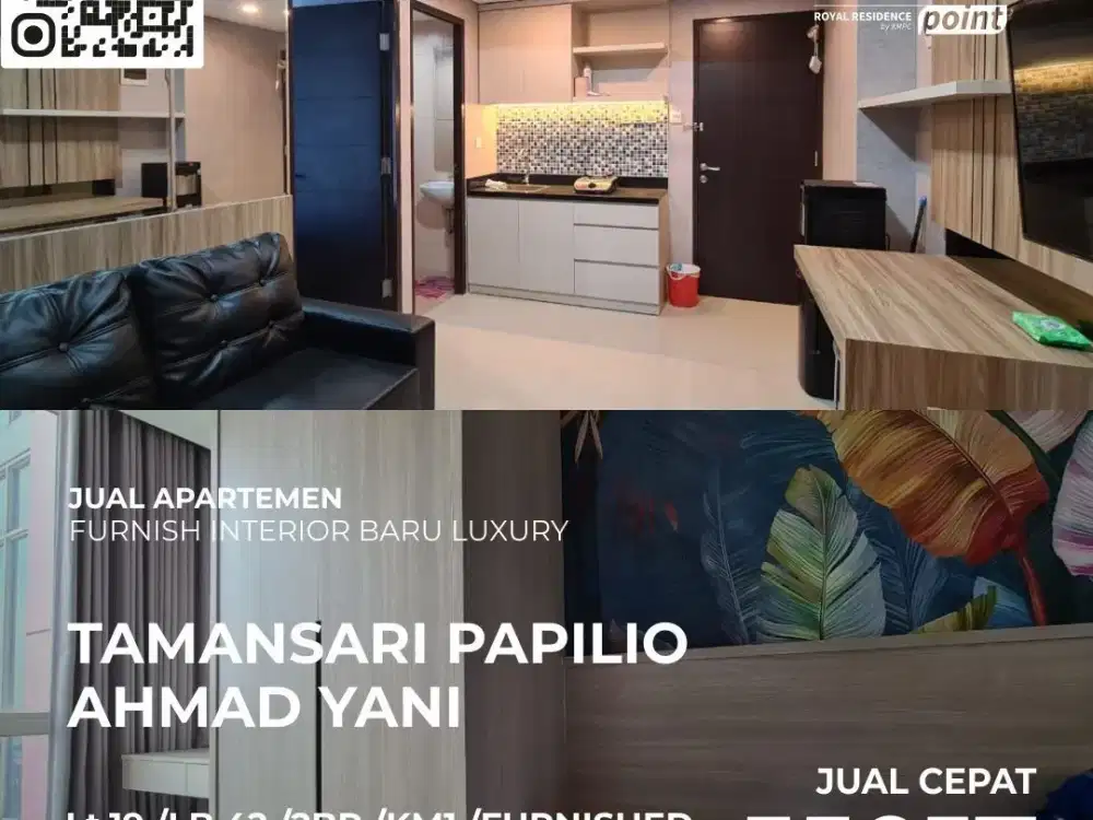 MURAH Full furnish BARU APARTEMEN TAMANSARI PAPILIO Ahmad Yani